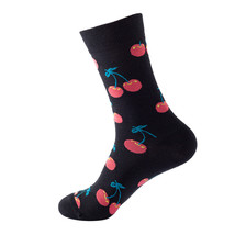 Cherry Pattern Cozy Socks (One Size) - $14.99