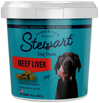 Stewart Freeze Dried Beef Liver Treats 14 oz Stewart Freeze Dried Beef L... - $51.57