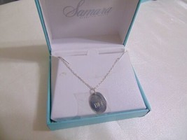 Samara 18&quot; Sterling Silver Oval Best Friends Forever Pendant Necklace CM275 - $23.99