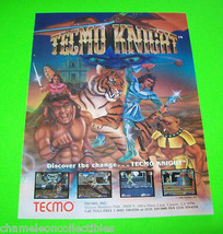 Tecmo Knight Arcade Game Magazine Trade AD 1989 Retro Video Game Artwork... - £8.80 GBP