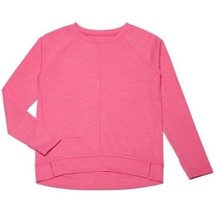Danskin Now Girls Crew Neck French Terry Sweatshirt Pink Size X-Small 4-5 NEW - £7.24 GBP