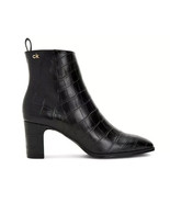 Calvin Klein Deni Womens 5 M Black Faux Snake Skin Ankle Heel Boots NIB ZZ8 - $36.75