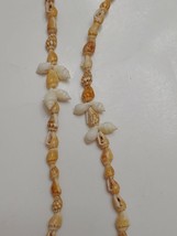 Natural Mini Conch Spiral Sea Shell Necklace Beach 40in - £11.86 GBP