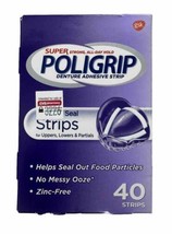 Super Poligrip Strips Size 40 Ct Poligrip Strong All Day Comfort Seal De... - £10.21 GBP
