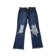 L&#39;Agence Jeans Womens Size 28 Jordan Cropped Straight High Rise Distressed - $40.09