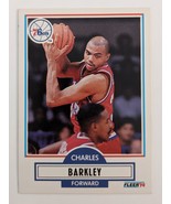 Charles Barkley 76ers Fleer &#39;90 Basketball Card - £19.61 GBP