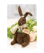 farmhouse country Easter spring decor JANE BUNNY rabbit fabric 10&quot; doll ... - £48.25 GBP