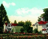 Vtg Linen Postcard Santa Rosa California CA Lurther Burbank Gardens  - $3.91