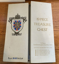 Regent Sheffield Vintage 19 Piece Treasure Chest Set English Stainless Steel - £11.65 GBP