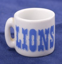 NFL Miniature Coffee Mug Detroit Lions Fan Collectible Ornament Vintage - £4.51 GBP