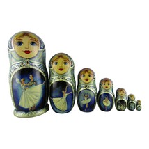 Nesting Doll 8.5&quot; 7 Piece Winter Ballet Ballerina Christmas Russian Matryoshka - $309.59