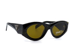 New Prada Pr 20ZS Black Yellow Marble Dark Brown Authentic Sunglasses 53-20 - £242.63 GBP
