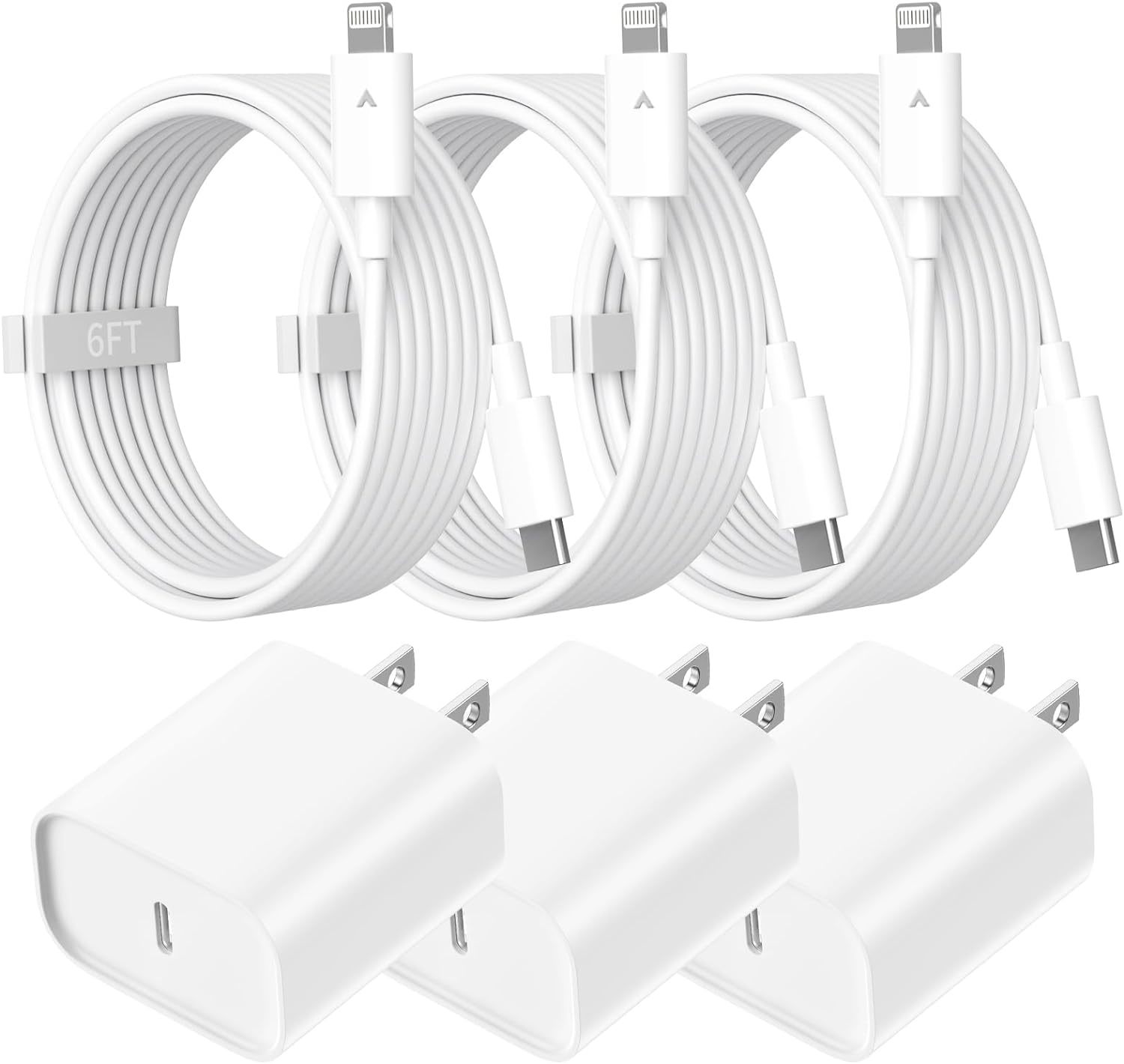 Usb C Charger For Iphone 14 13 12 11 Charger, 3Pack 20W Usb C Fast Charg... - $29.97