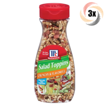 3x Shaker McCormick Salad Toppins Crunchy & Flavorful | Real Vegetables | 3.75oz - £19.79 GBP