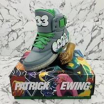 Men’s PATRICK EWING 33 HI X COPE Moneument | Green | Ice Sneakers - £118.87 GBP