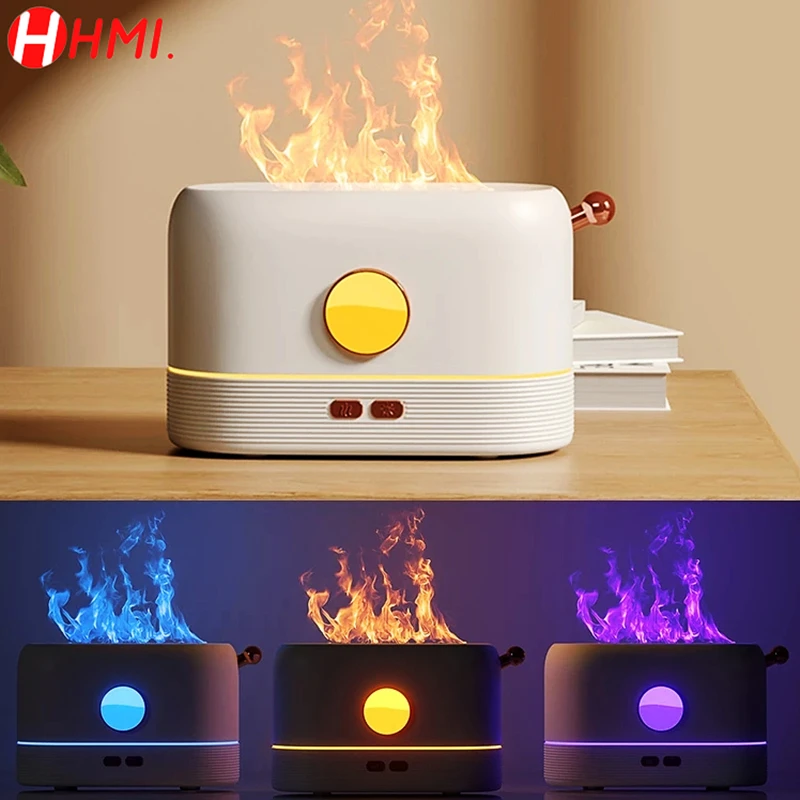 Game Fun Play Toys Colorful Flame Aroma Diffuser Air Humidifier Ultrasonic Cool  - £50.66 GBP