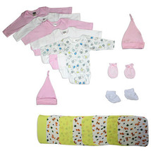 Newborn Baby Girl 17 Pc Baby Shower Gift Set - £29.94 GBP