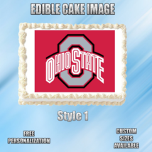 Ohio State Edible Image Topper Cupcake Frosting 1/4 Sheet 8.5 x 11&quot; - $11.75