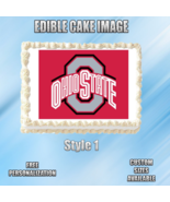 Ohio State Edible Image Topper Cupcake Frosting 1/4 Sheet 8.5 x 11&quot; - $11.75