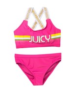 Juicy Couture Logo 2-Piece Swimsuit Big Girls Fuschia ( 10/12 ) - $2,240.27 MXN