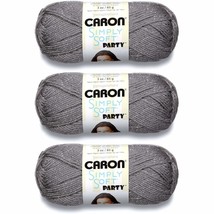 Caron H97PAR-19 Simply Soft Party Yarn - Platinum Sparkle - £28.98 GBP