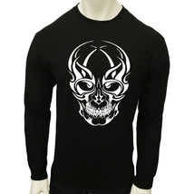 Nwt Death Skull Dark Horror Scary Gothic Men&#39;s Long Sleeve T-SHIRT Size S M L Xl - £13.66 GBP