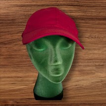 Unbranded Solid Red Cotton Baseball Cap Golf Sports Adjustable Protection  - $182.70 MXN