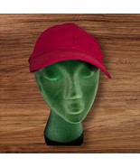 Unbranded Solid Red Cotton Baseball Cap Golf Sports Adjustable Protection  - $182.70 MXN