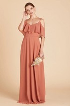 Birdy Grey JANE CONVERTIBLE DRESS CHIFFON TERRACOTTA LARGE NEW NWT BRIDE... - $489.99 MXN