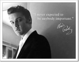Elvis Presley Quote The King of Rock n Roll Music Musician Metal Sign - $19.95