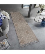 NAAR Guros Rug: 2x8 Cream Trellis Indoor/Outdoor - $1,123.14 MXN