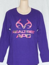 Realtree Womens T-shirt Size Small NEW Purple Pink Camo Longsleeve Camouflage - £13.16 GBP