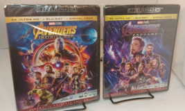 Avengers Infinity War + Endgame (4K+Blu-ray-No Digital) -Shipping with Tracking - £24.22 GBP