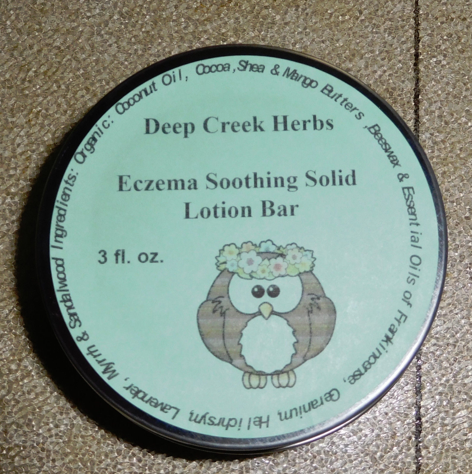 Deep Creek Herbs Eczema Soothing Solid Lotion Bar - 3 fl. oz. - New! Item image 3