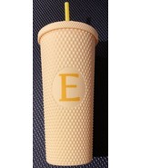 20oz Insulated cup -  Modern Expressions  YELLOW Tumbler E Monogram Bran... - $9.49