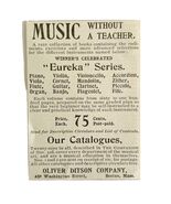 Oliver Ditson Music Books 1894 Advertisement Victorian Musical Ed ADBN1ddd - €17,04 EUR