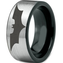 Black Tungsten Carbide BatMan Wedding Band Ring - Price for one ring -   - $39.99