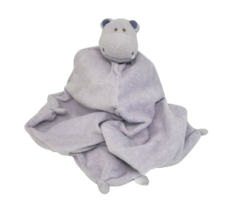 Angel Dear Baby Purple Hippo Security Blanket Stuffed Animal Toy Plush Lovey - £29.03 GBP