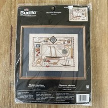 BUCILLA Counted Cross Stitch Kit NAUTICAL SAMPLER 43200 12.5&quot; X  9.5&quot;  N... - $20.30