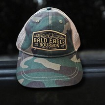 Bald Eagle Bourbon Camouflage Mesh Snapback  Trucker Cap Hat One Size Fits Most - £9.54 GBP