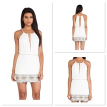 Blessed Are The Meek Ivory Anaconda Dress Tie Back Sequence Hem Size 0 (XXS) - $32.18