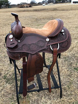 Premium Western Horse Pleasure Saddle Riding/Showman Saddle 12&quot; to 16&quot;  ... - £308.57 GBP+