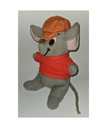VTG Bernard Rescuers Down Under Plush 12&quot; Stuffed Animal Gray Mouse Red ... - £19.42 GBP