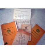 Vintage Group of Ladies Oriental Shrine Programs &amp; Letter 1940s-50s - $6.82 CAD