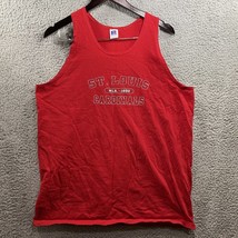 VTG Russell Athletic Large Tank Top Red ST. Louis Cardinals MLB - £11.32 GBP