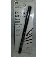 Revlon ColorStay 202 BLACK BROWN 16H Eyeliner Pull-Out Sharpener .01 oz/... - $11.87