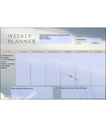 Weekly planner electronically fillable and space for own motivational. - €2,43 EUR