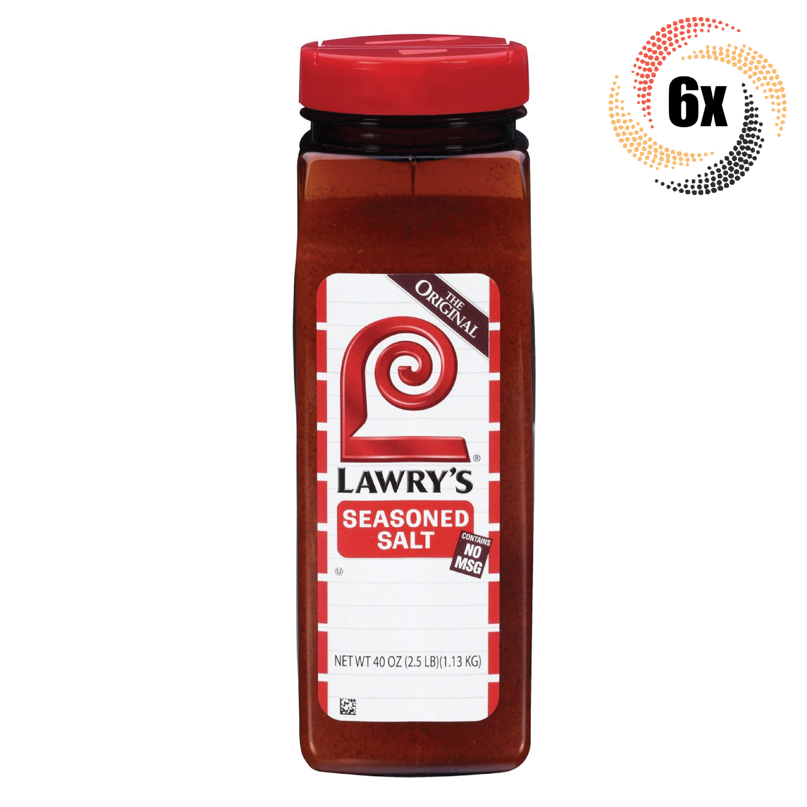 6x Shakers Lawry's Original Seasoned Salt | No MSG | 2.5lbs | Fast Shipping - $53.79