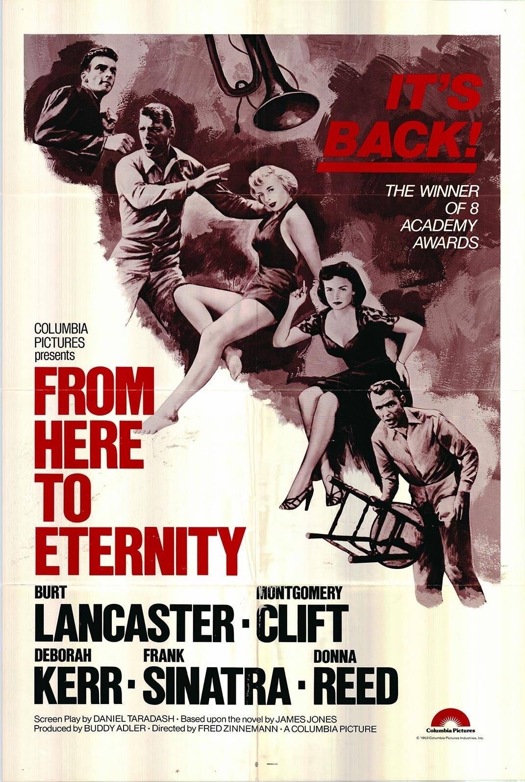 Primary image for From Here to Eternity Original 1978R Vintage One Sheet Poster