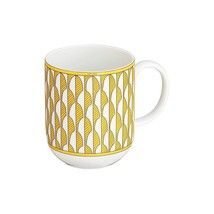Hermes Soleil d&#39;Hermes Mug Cup No.1 yellow porcelain coffee tea - $420.79
